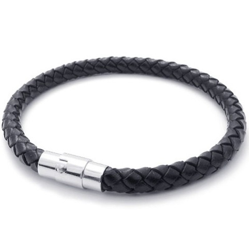 Deft Design Delicate Colors High Quality Titanium Leather Bracelet