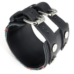 Beautiful Design Colorful Excellent Quality Titanium Leather Bangle