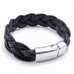 Deft Design Delicate Colors Reliable Quality Titanium Leather Bracelet