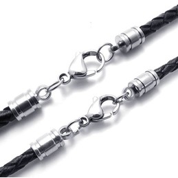 Deft Design Delicate Colors High Quality Titanium Leather Necklace