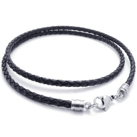 Skillful Manufacture Delicate Colors Excellent Quality Titanium Leather Necklace