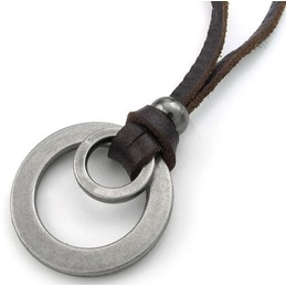 Deft Design Delicate Colors Reliable Quality Titanium Leather Necklace