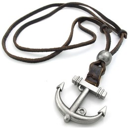 Attractive Design Delicate Colors Superior Quality Titanium Leather Necklace