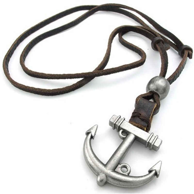 Attractive Design Delicate Colors Superior Quality Titanium Leather Necklace
