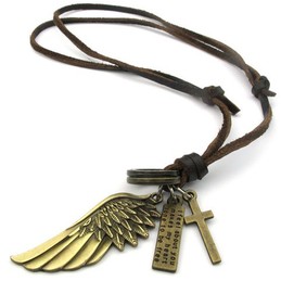 Skillful Manufacture Delicate Colors Reliable Quality Titanium Leather Necklace