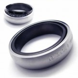 Eternal & Forever Diamond set 6mm Titanium Inlaid Court Band Ring