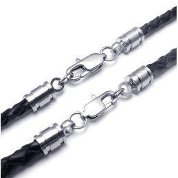 Deft Design Delicate Colors World-wide Renown Titanium Leather Necklace