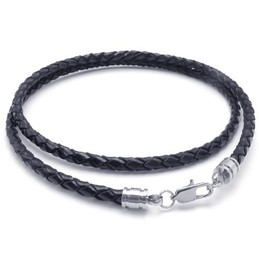 Professional Design Delicate Colors Reliable Quality Titanium Leather Necklace