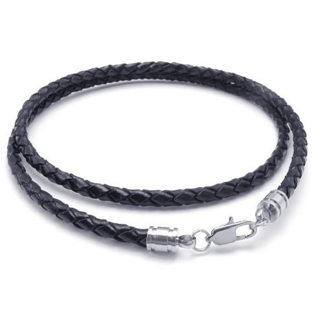 Professional Design Delicate Colors Reliable Quality Titanium Leather Necklace