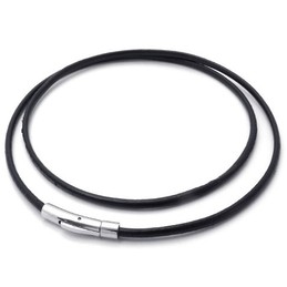 Fashionable Patterns Color Brilliancy Superior Quality Titanium Leather Necklace
