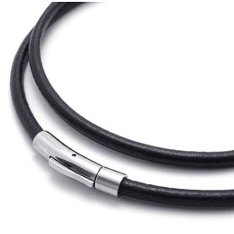 Sophisticated Technology Delicate Colors Reliable Reputation Titanium Leather Necklace