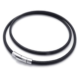 Sophisticated Technology Delicate Colors Reliable Reputation Titanium Leather Necklace