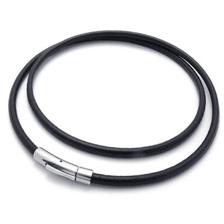 Sophisticated Technology Delicate Colors Reliable Reputation Titanium Leather Necklace