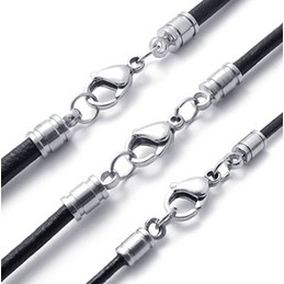 Professional Design Delicate Colors The Queen of Quality Titanium Leather Necklace