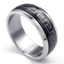 Skillful Manufacture Delicate Colors Stable Quality Titanium Ring 