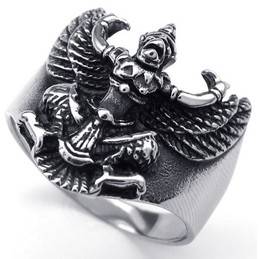 Attractive Design Color Brilliancy Reliable Quality Titanium Ring