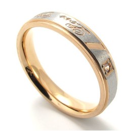Beautiful Design Beautiful in Colors High Quality Titanium Ring