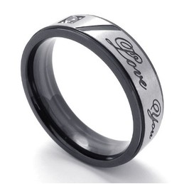 Deft Design Color Brilliancy Reliable Reputation Titanium Ring