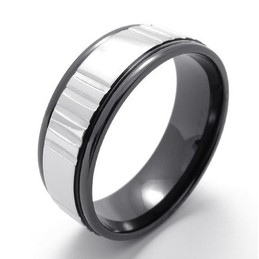 Skillful Manufacture Color Brilliancy High Quality Titanium Ring