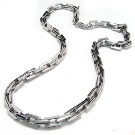 20.1 inch Titanium Slubby Chain Necklace 8076