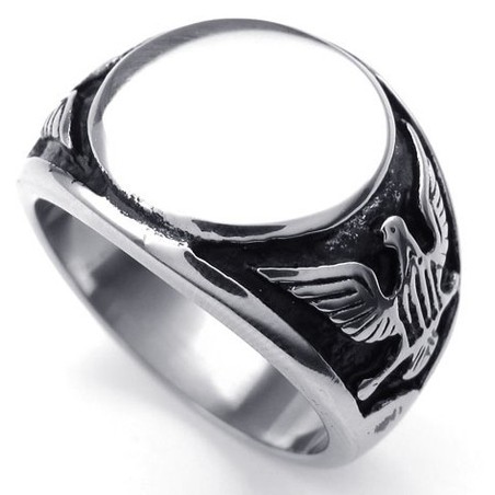 Fashionable Patterns Color Brilliancy Durable in Use Titanium Ring