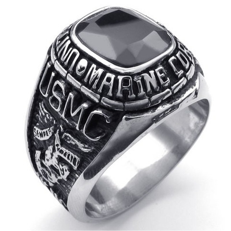 Fashionable Patterns Color Brilliancy The Queen of Quality Titanium Ring