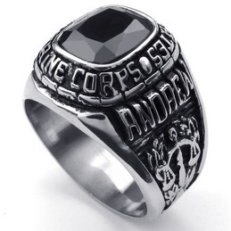 Fashionable Patterns Color Brilliancy The Queen of Quality Titanium Ring