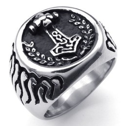 Deft Design Delicate Colors Stable Quality Titanium Ring