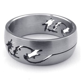 Latest Technology Color Brilliancy Stable Quality Titanium Ring