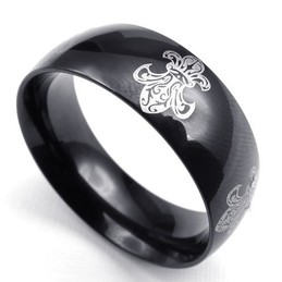 Beautiful Design Delicate Colors Excellent Quality Titanium Ring