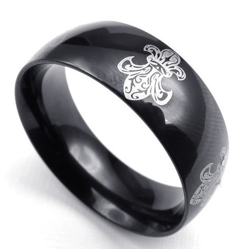Beautiful Design Delicate Colors Excellent Quality Titanium Ring