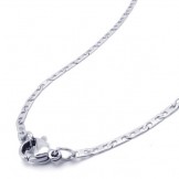 19.7 inch Titanium Silver Fine Necklace 17828
