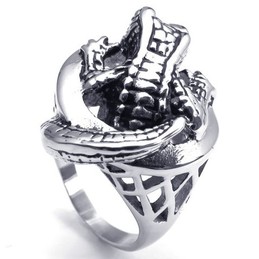 Sophisticated Technology Delicate Colors to Have a Long Story Titanium Ring