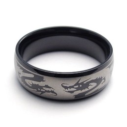 Fashionable Patterns Delicate Colors Excellent Quality Titanium Ring