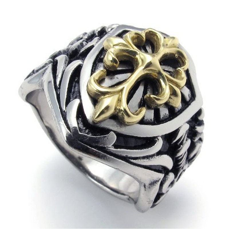Fashionable Patterns Color Brilliancy Superior Quality Titanium Ring