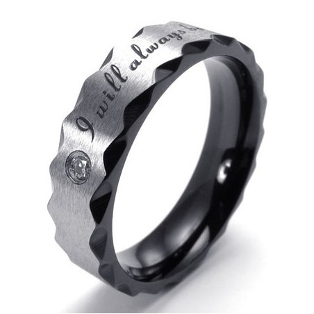 Beautiful Design Color Brilliancy Reliable Reputation Titanium Ring