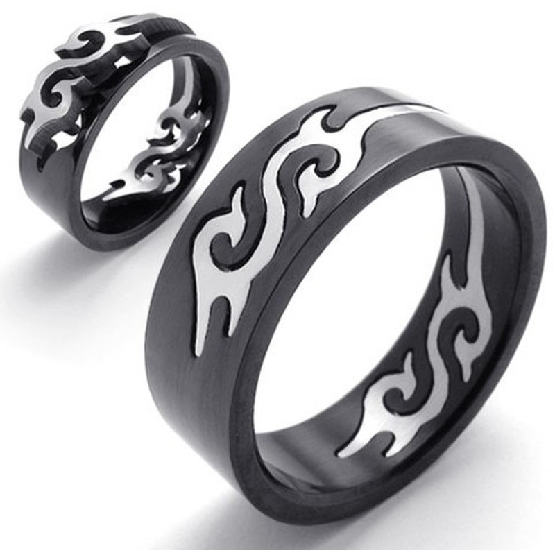 Latest Technology Delicate Colors Durable in Use Titanium Ring