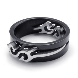 Latest Technology Delicate Colors Durable in Use Titanium Ring