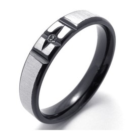 Deft Design Color Brilliancy Durable in Use Titanium Ring