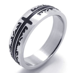 Fashionable Patterns Color Brilliancy Reliable Quality Titanium Ring