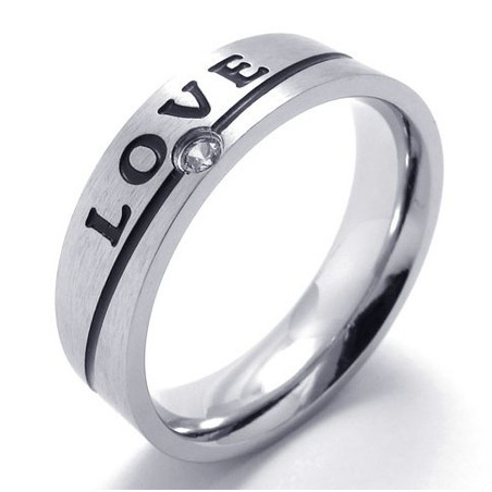 Beautiful Design Color Brilliancy to Have a Long Standing Reputation Titanium Ring