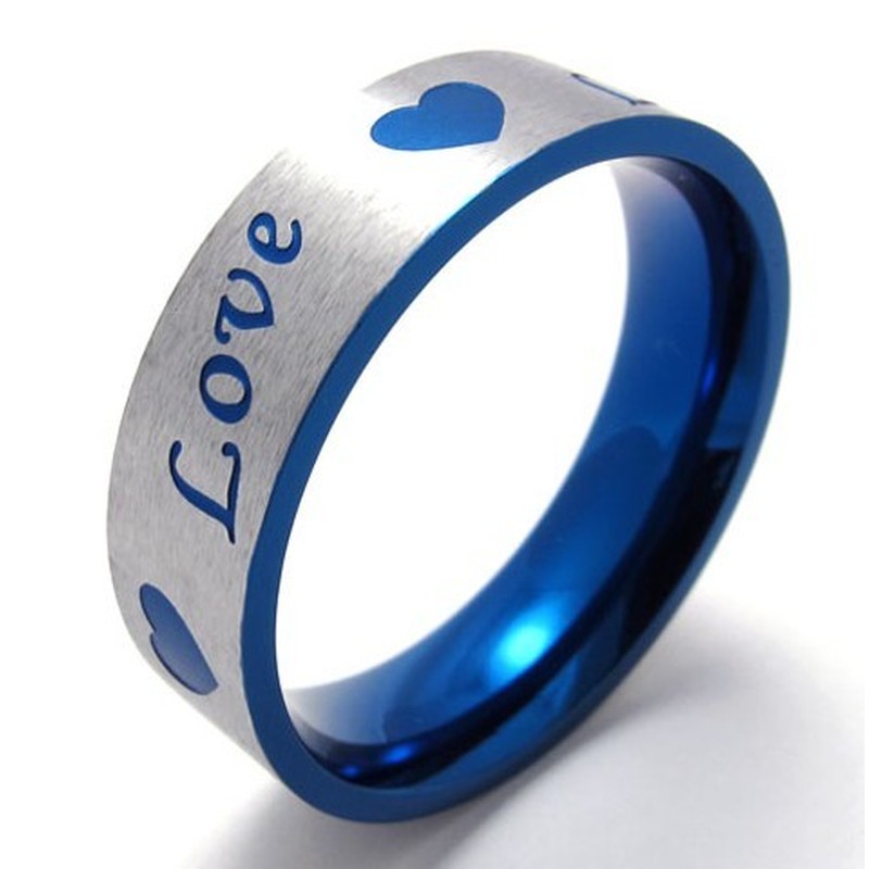 Skillful Manufacture Beautiful in Colors to Have a Long Standing Reputation Titanium Ring