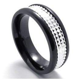 Latest Technology Delicate Colors Durable in Use Titanium Ring