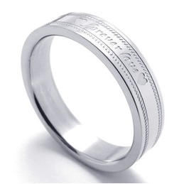 Beautiful Design Color Brilliancy to Enjoy High Reputation at Home and Abroad Titanium Ring
