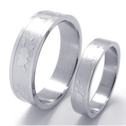 Finely Processed Color Brilliancy to Enjoy High Reputation at Home and Abroad Titanium Ring