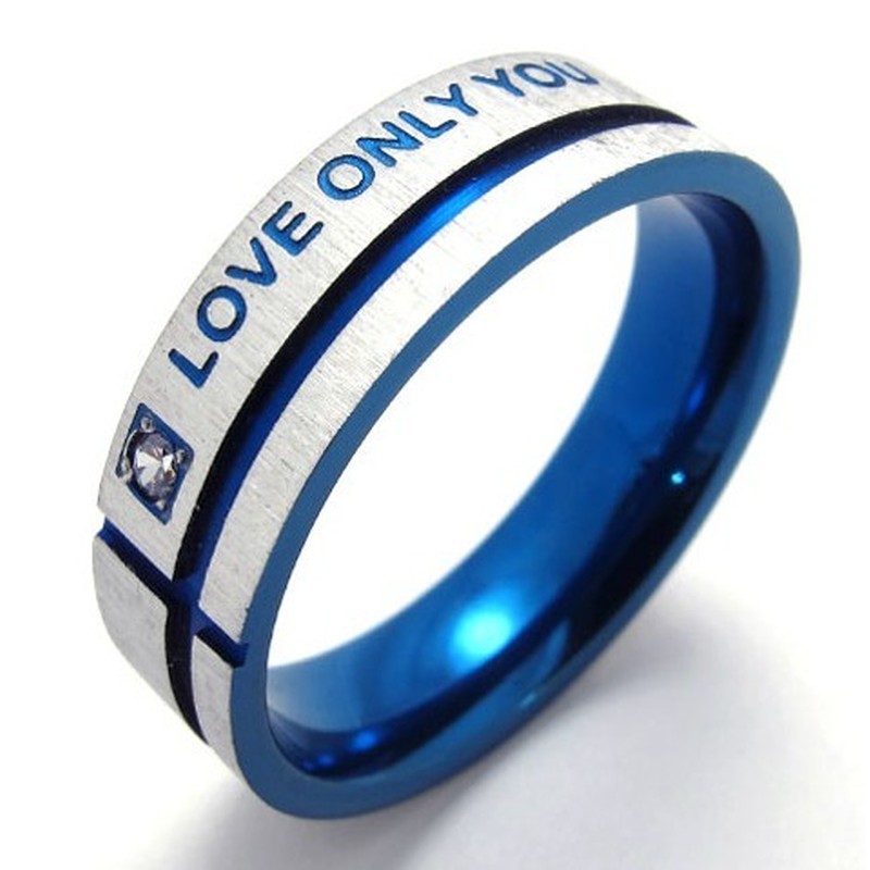 Beautiful Design Beautiful in Colors Stable Quality Titanium Ring