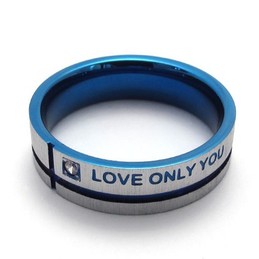 Beautiful Design Beautiful in Colors Stable Quality Titanium Ring