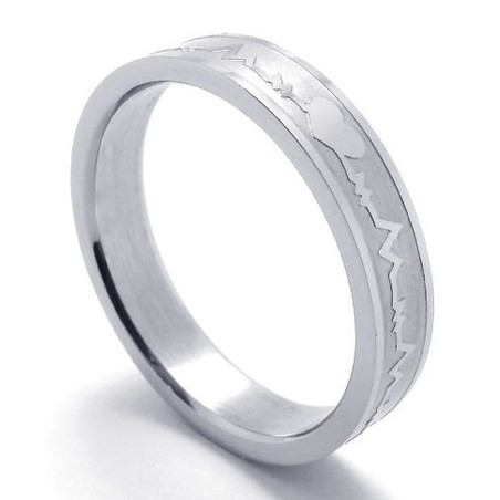 Elegant Shape Color Brilliancy The King of Quality Titanium Ring