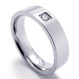 Elegant Shape Color Brilliancy Well-known for Its Fine Quality Titanium Ring