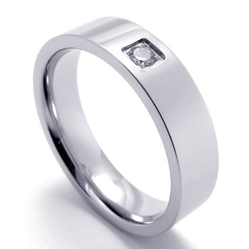Elegant Shape Color Brilliancy Well-known for Its Fine Quality Titanium Ring